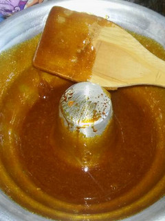 Una foto de Caramelo en seco