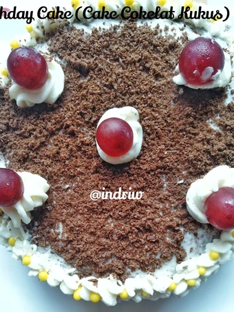 Cara Mudah Membuat Resep  Birthday Cake (Cake Cokelat Kukus) yang Lezat, Enak