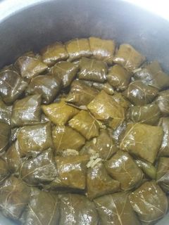 عکسی از دستور دلمه برگ مو