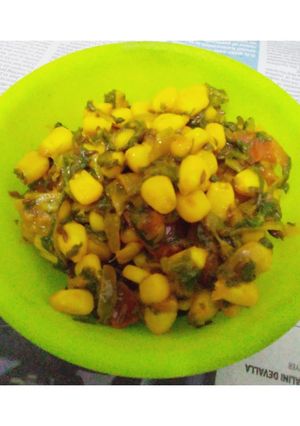 A picture of Palak Corn.