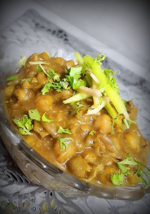 A picture of Masale chole.