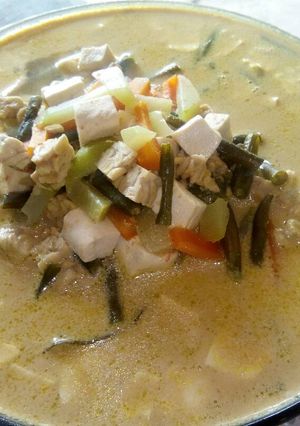 Foto resep Sayur santan mandi ayam