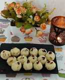 Rice flour and coconut laddo or pinni