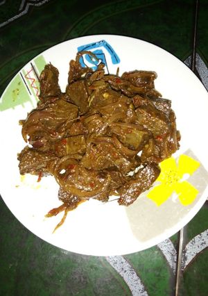 A picture of Peppered liver.
