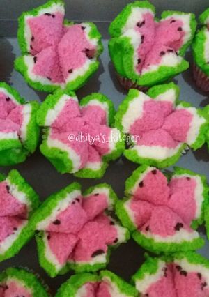 Foto resep Bolu kukus semangka no soda