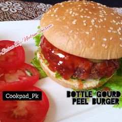 A picture of Bottle Gourd Peel Burger 🍔.