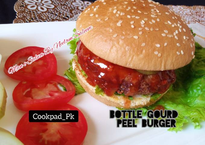 Bottle Gourd Peel Burger 🍔