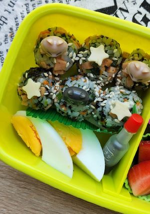 Foto resep Ide bekal nasi kepal ala korea