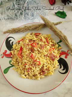 Foto resep Orak arik Tahu Telor Smoked Beef