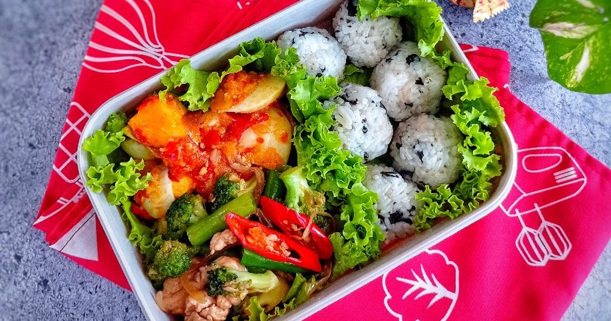 Resep Bento Resep bento nasi nori rumahan enak dan mudah - Cookpad