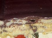 Una foto de postre royal de chocolate