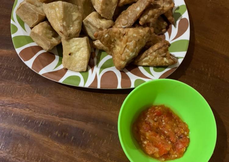 Resep Tahu Tempe &amp; Sambel Bawang, Lezat