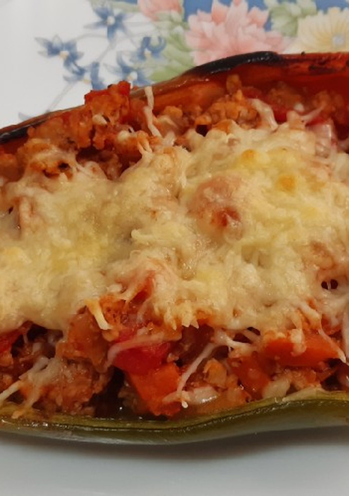 Una foto de Pimiento verde relleno