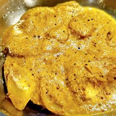 Potato in Mustard Gravy A picture of Potato in Mustard Gravy.