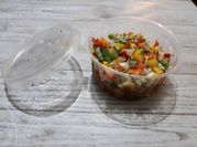 Una foto de salsa criolla de pimiento