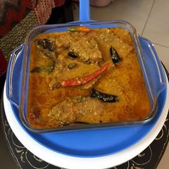 Doi Katla Machh Carp Rohu Fish in the Yoghurt Gravy A picture of Doi Katla Machh Carp Rohu Fish in the Yoghurt Gravy.