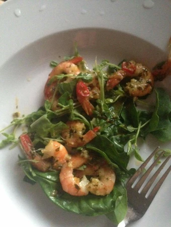 Easy Steps to Prepare Recipes Ali's Thai-style Prawns with Rocket, Basil &amp; Sprout Salad the  Makes Drooling Tasty.