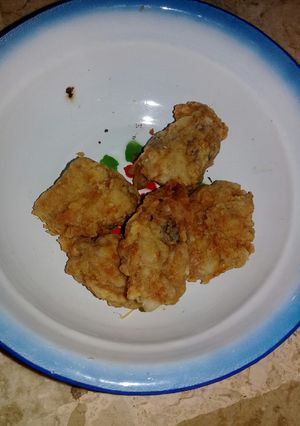 Foto resep Ayam goreng tepung😁😗