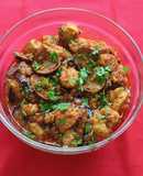 Soya and Brinjal Curry (Gravy)
