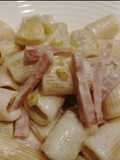 Mezze Maniche with Lemon and Ham