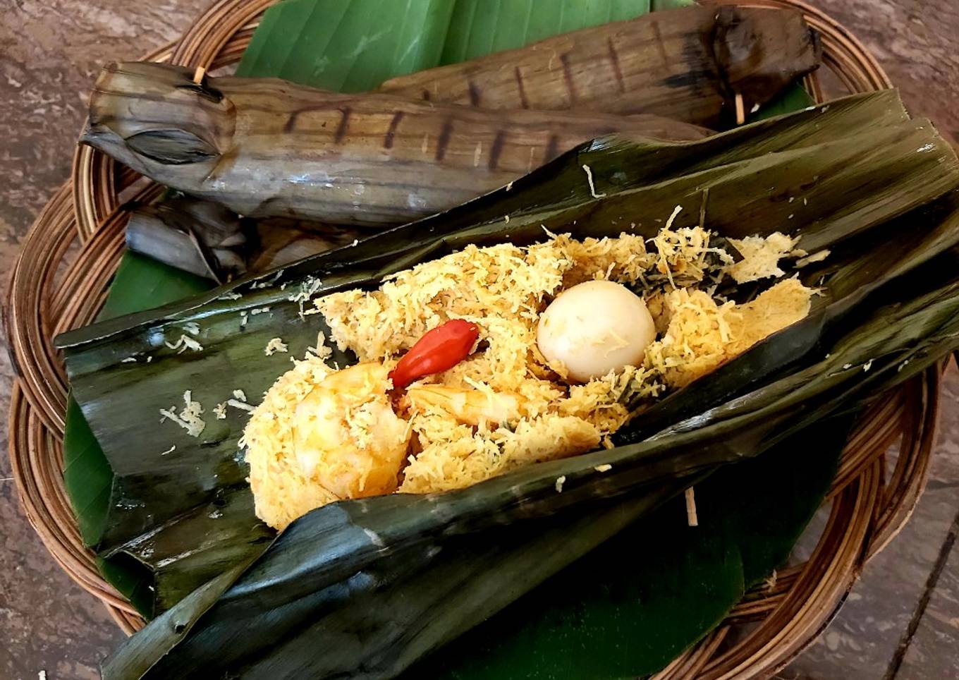 Pepes Udang Telur Puyuh