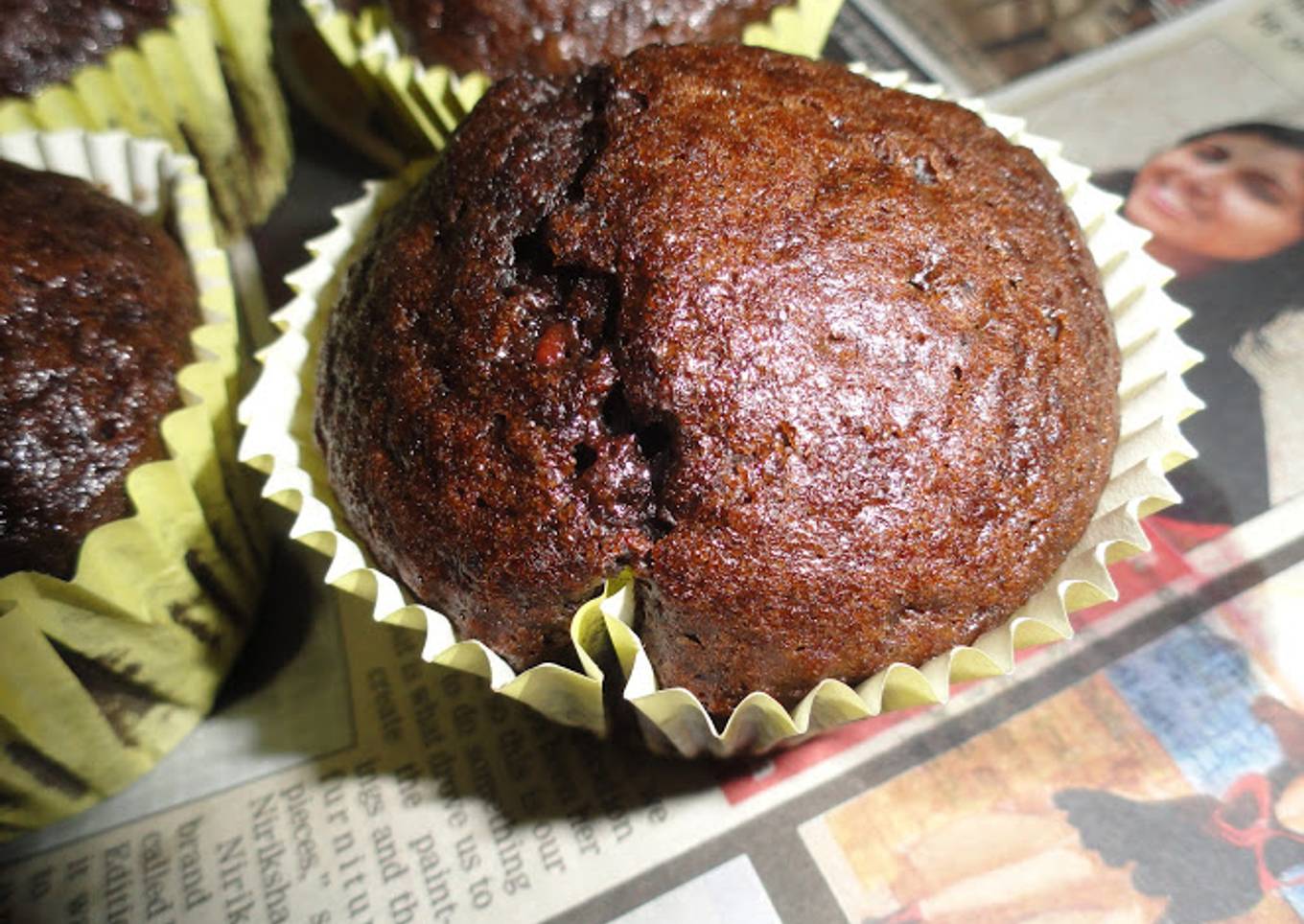 Eggless Chocolate Cupcakes