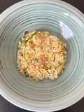 Riso con zucchine e gamberetti