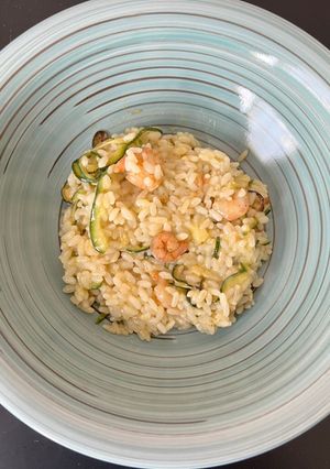 Foto di Riso con zucchine e gamberetti