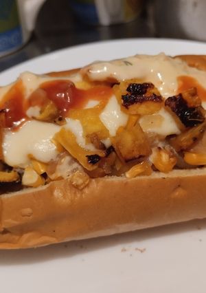 Una foto de Perrito caliente ranchero🌭🍖🥓