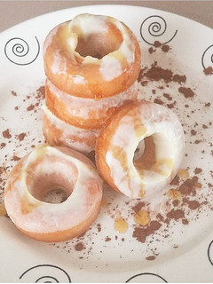 Una foto de Donuts blancos sin azúcar, sin gluten