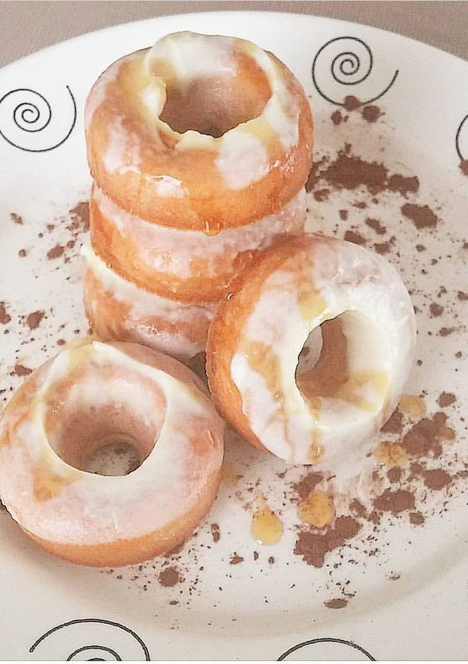 Una foto de Donuts blancos sin azúcar, sin gluten