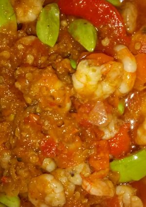 Foto resep Sambel udang pete