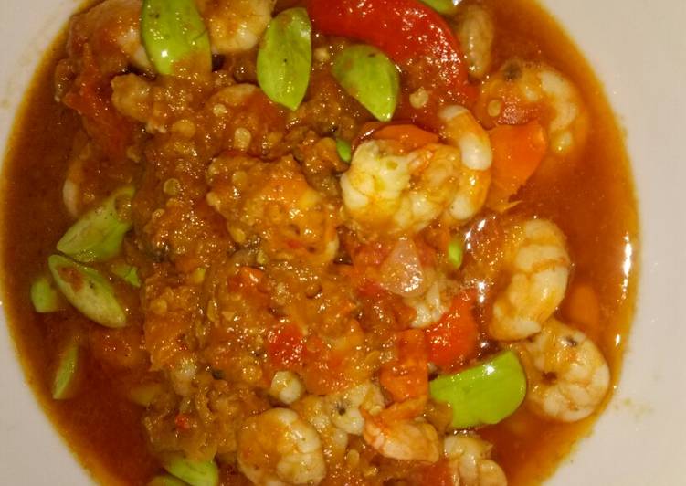 Langkah Mudah untuk Menyiapkan Sambel udang pete, Sempurna
