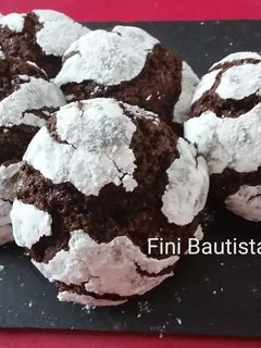 Una foto de Galletas craqueladas de chocolate