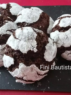Una foto de Galletas craqueladas de chocolate