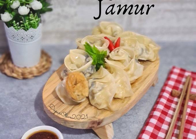 Gyoza Ayam Jamur (Gyoza Mawar)