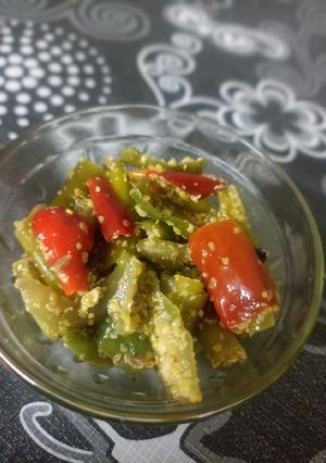 લાલ લીલા મરચાં નું અથાણું (Lal Lila Marcha Athanu Recipe In Gujarati) રેસીપી મુખ્ય ફોટો