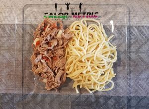 Una foto de 20. Carne deshebrada con espagueti