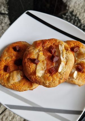 Une photo de Cookies chèvre chorizo à l'AirFryer