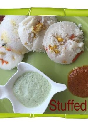 A picture of Stuffed Idlies.