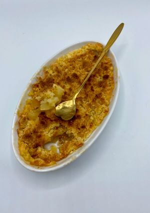 Une photo de Crumble Abricots et Pommes
