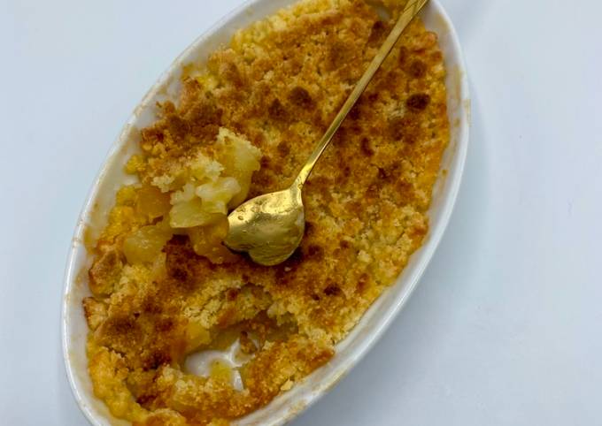 Crumble Abricots et Pommes