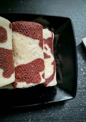 Foto resep Dadar gulung motif