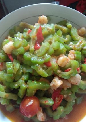 Foto resep Tumis pare udang