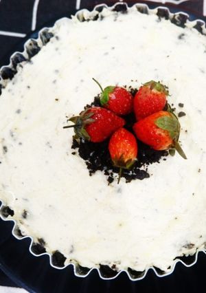 Foto resep No-Bake Oreo Cheesecake