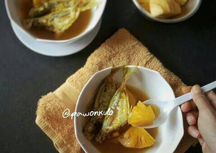 Resep Lempah kuning ikan dan nanas Anti Gagal