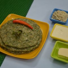 Sabbasige Soppina Akki Rotti l Rice Roti with Dill Leaves A picture of Sabbasige Soppina Akki Rotti l Rice Roti with Dill Leaves.