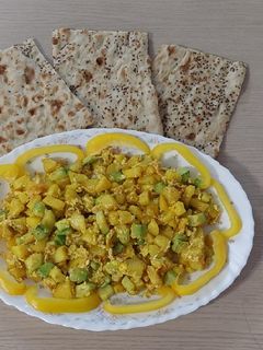 عکسی از دستور املت کدو