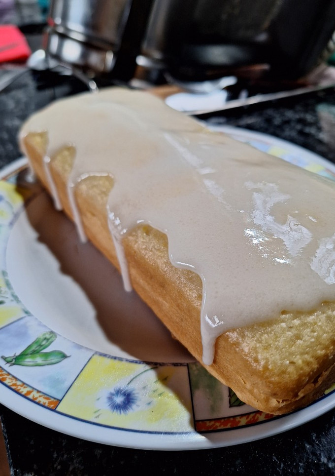 Una foto de Budín de limón 🍋 apto Aplv, sin huevo (vegano)