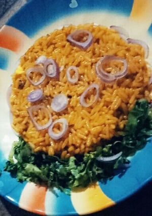 A picture of Jollof rice.